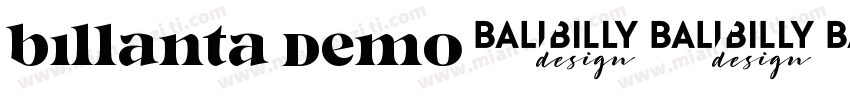 Billanta Demo字体转换